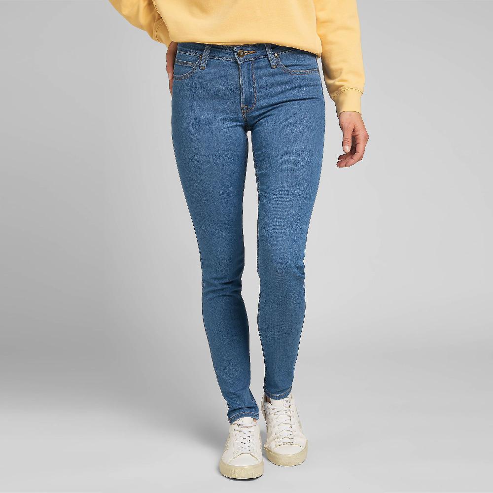 QVC LEE Scarlett skinny Jeans Passanti in vita 5 tasche Zip e bottone