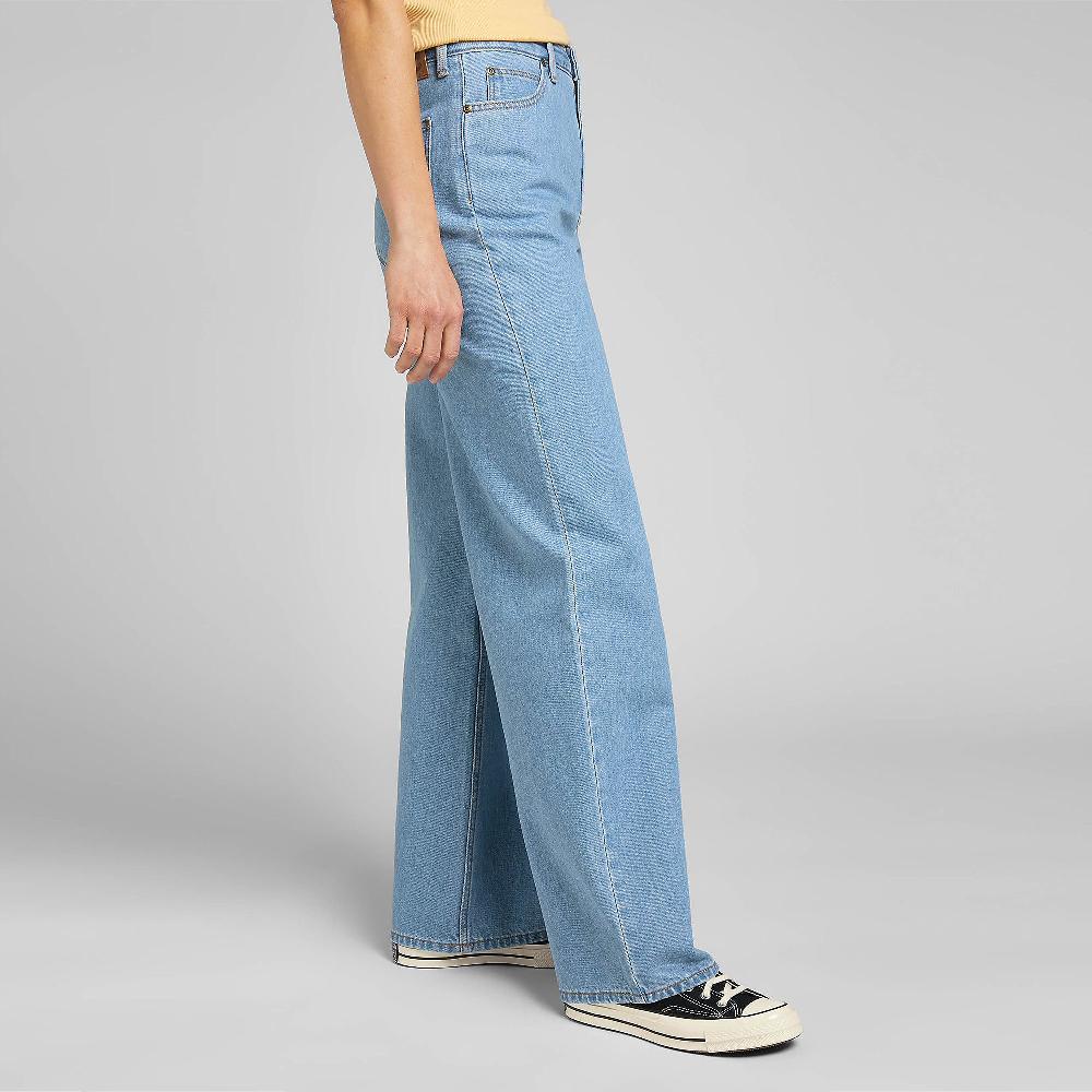 QVC LEE Stella A Line Jeans Gamba Ampia Cinque Tasche Zip E Bottone