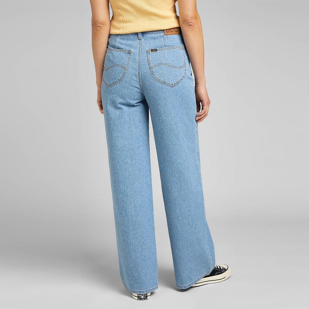 QVC LEE Stella A Line Jeans Gamba Ampia Cinque Tasche Zip E Bottone