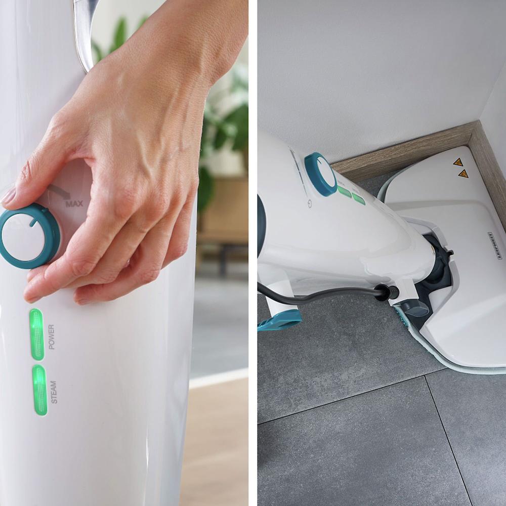 QVC Leifheit Lavapavimenti A Vapore CleanTenso Power