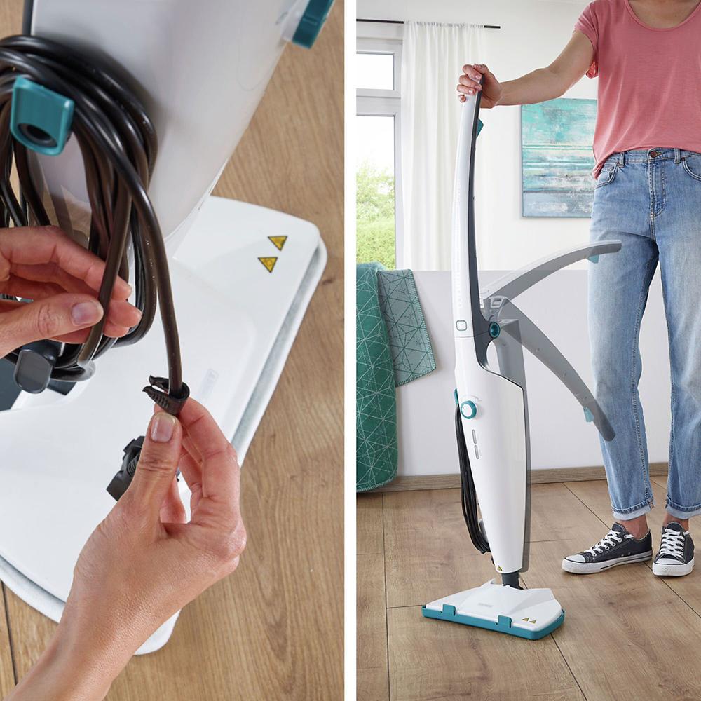 QVC Leifheit Lavapavimenti A Vapore CleanTenso Power