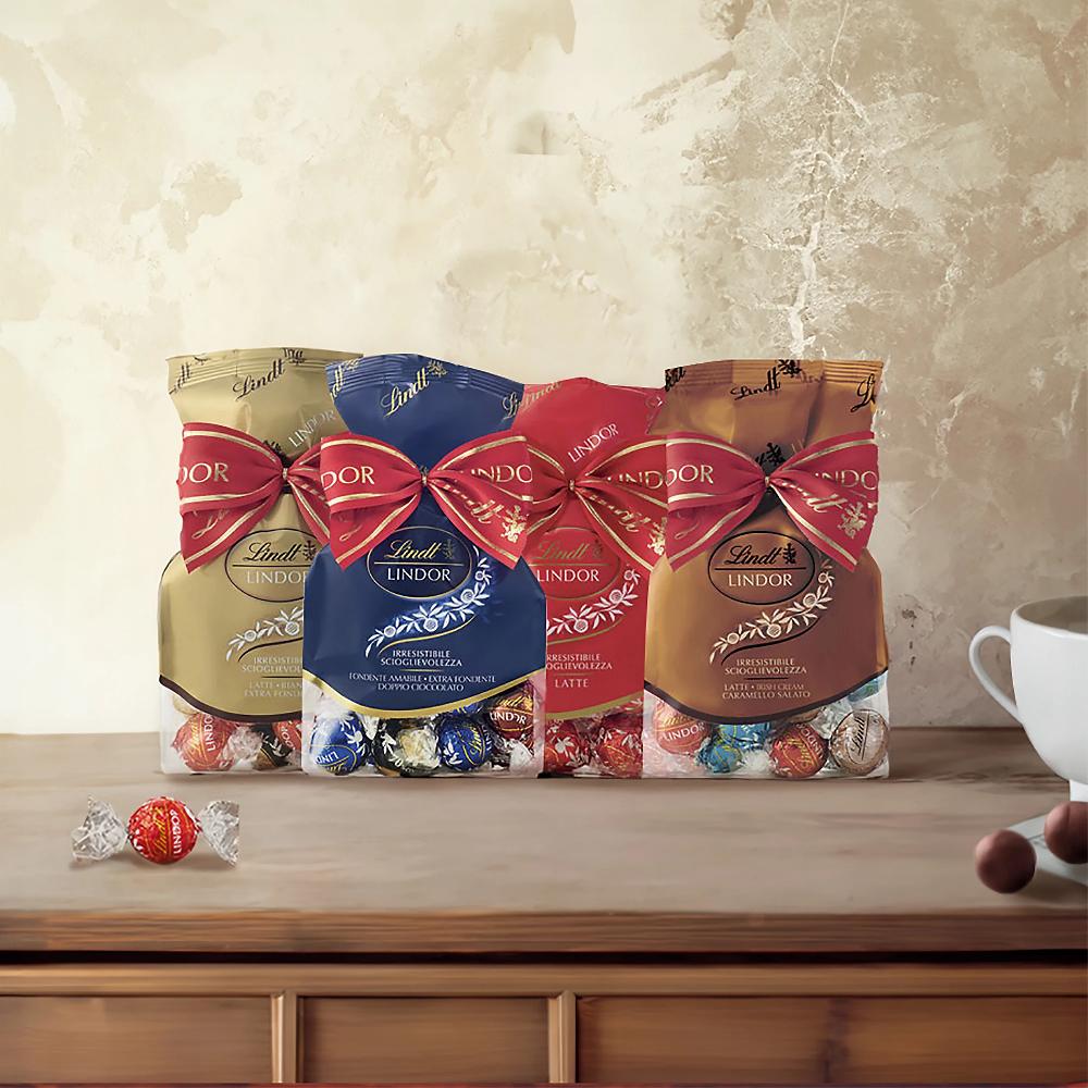 QVC Lindt 4 confezioni di praline Lindor gusti assortiti