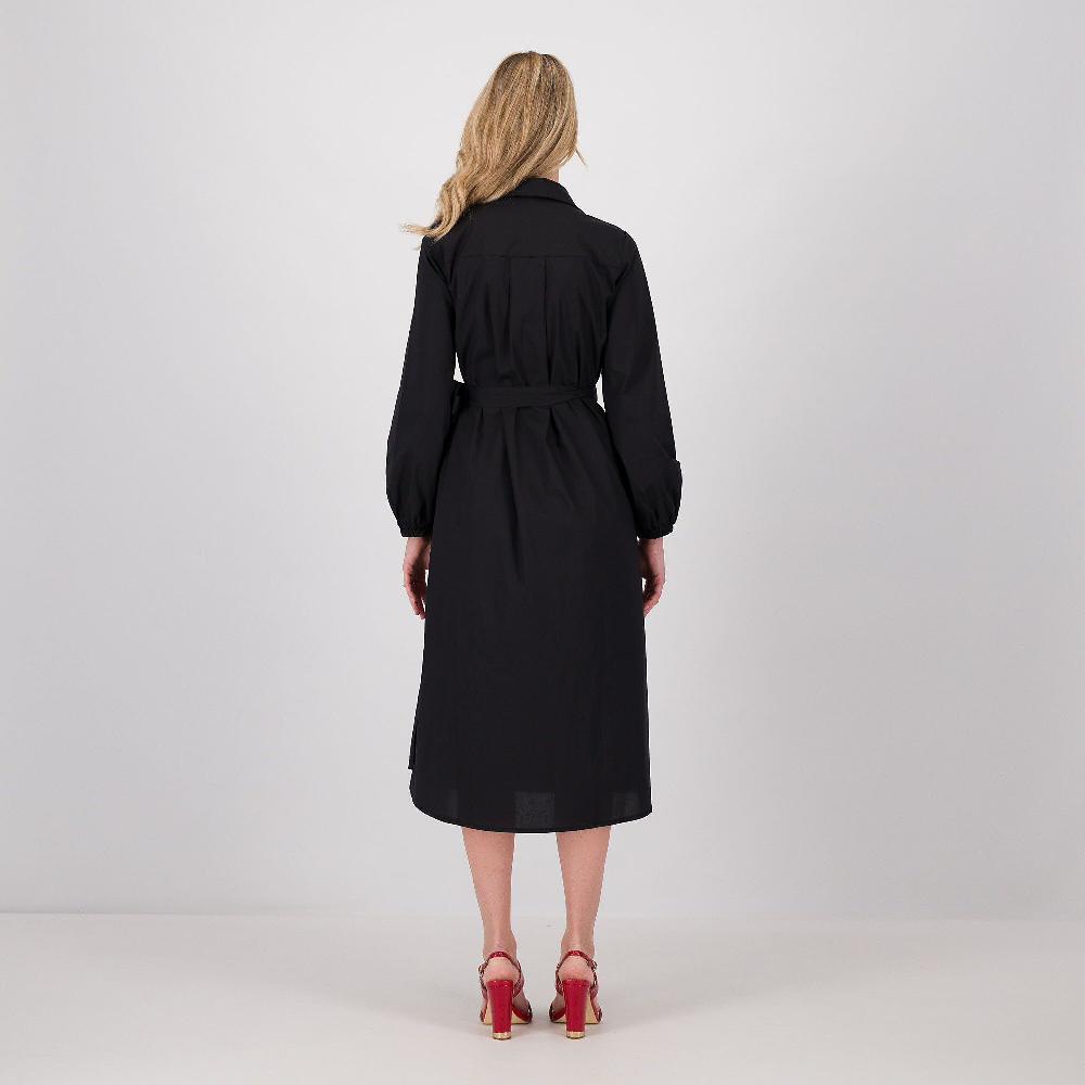 QVC LUCREZIA SCIORTINO Abito A Portafoglio In Tela Vela Con Maniche Lunghe