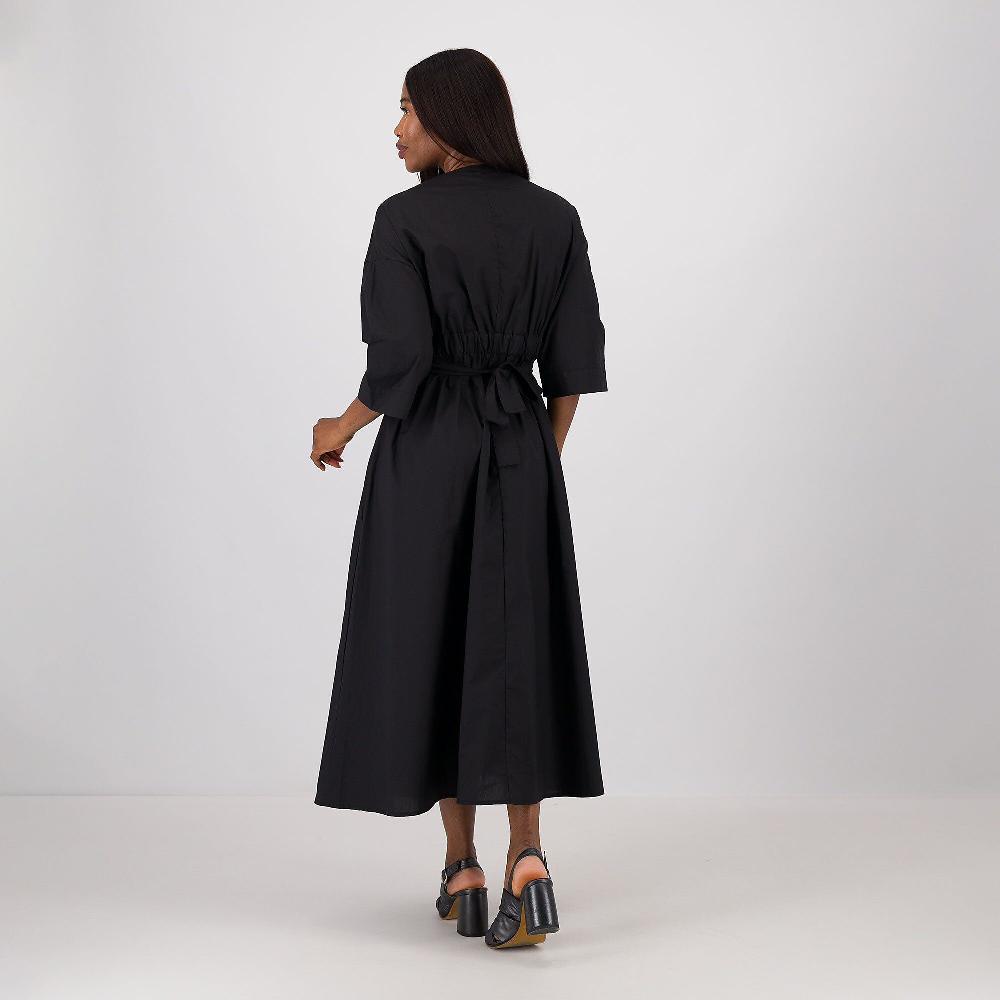 QVC LUCREZIA SCIORTINO Abito In Tela Vela Con Scollo A V E Cintura