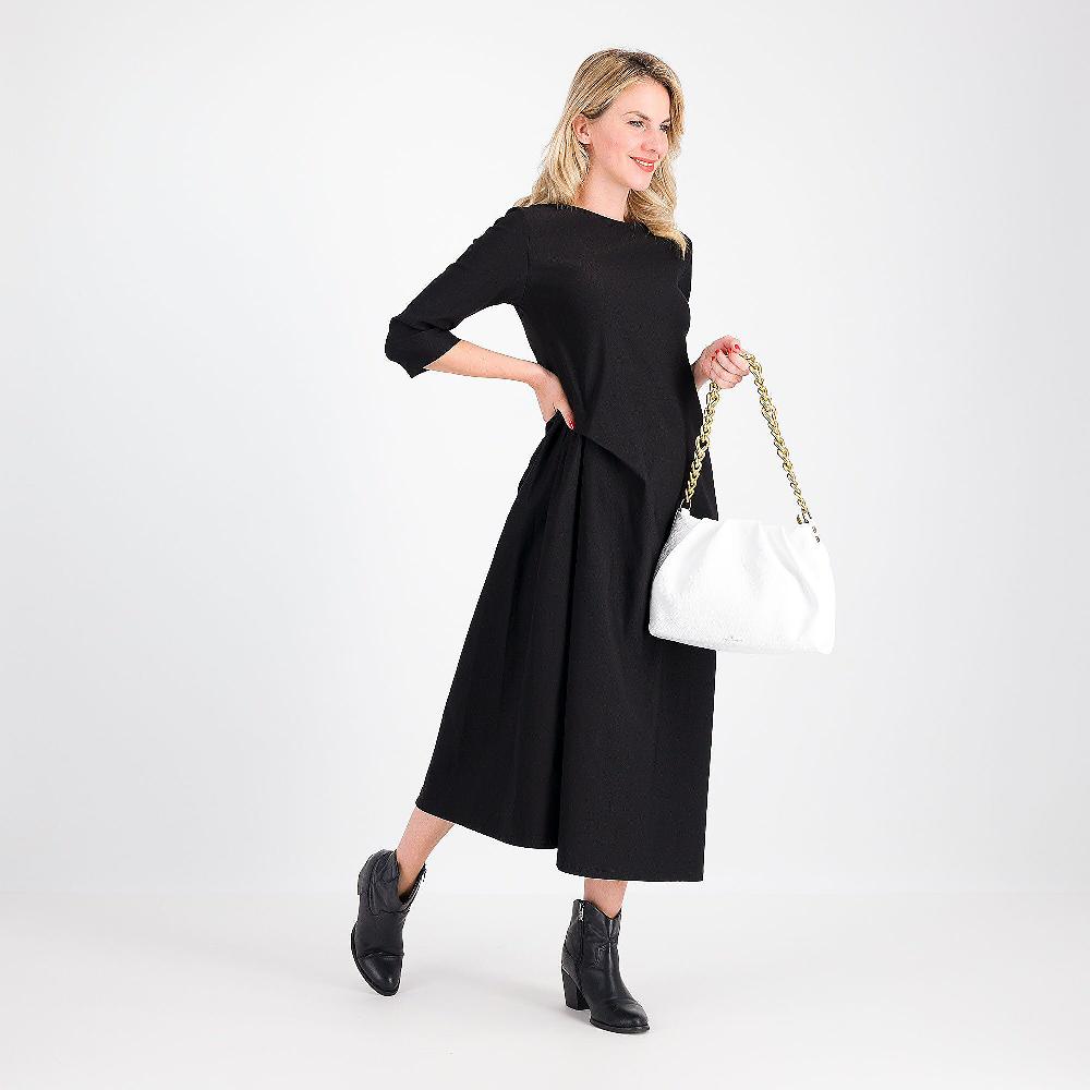 QVC LUCREZIA SCIORTINO Abito Lungo In Tessuto Super-stretch