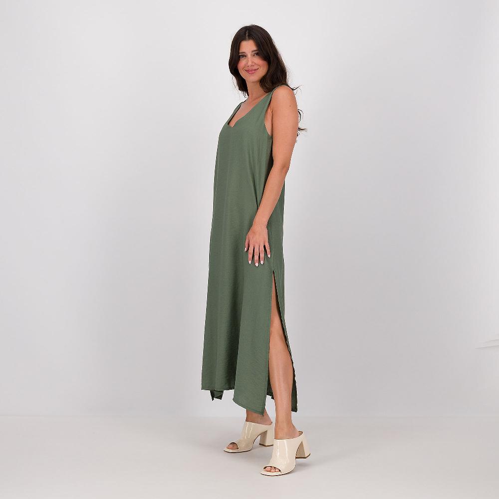 QVC LUCREZIA SCIORTINO Abito lungo smanicato effetto stropicciato