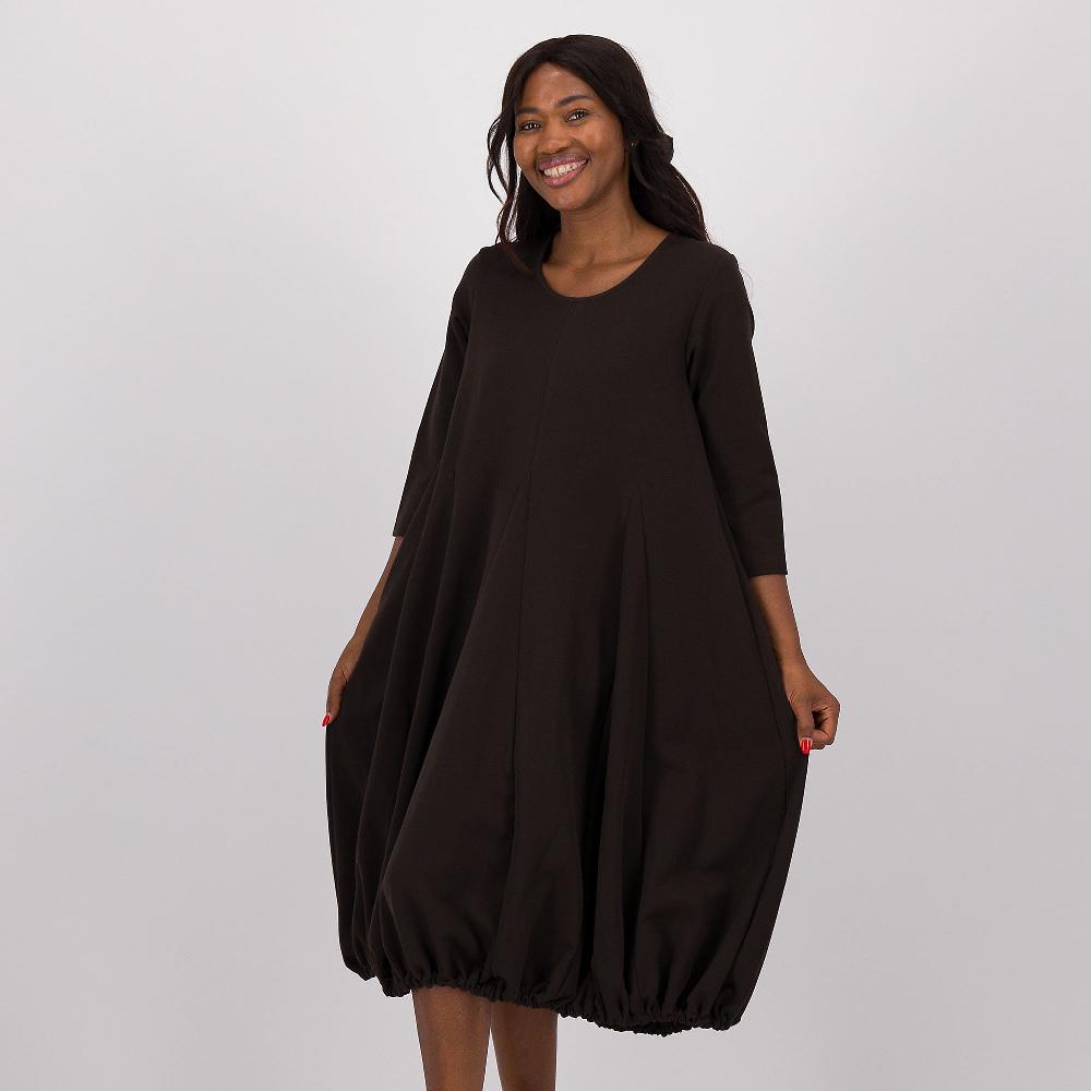 QVC LUCREZIA SCIORTINO Abito Midi In Tessuto Fluido Con Manica 3/4