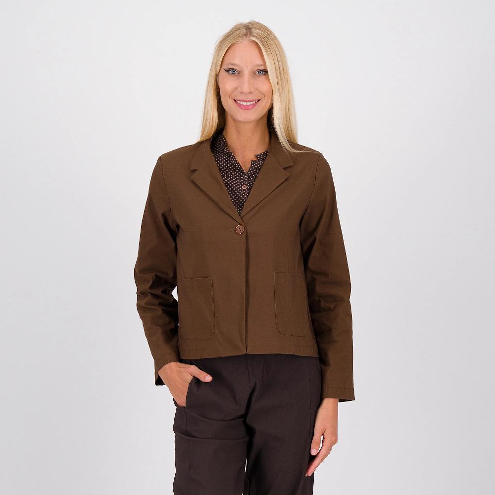 QVC LUCREZIA SCIORTINO Blazer a un bottone in tessuto super stretch