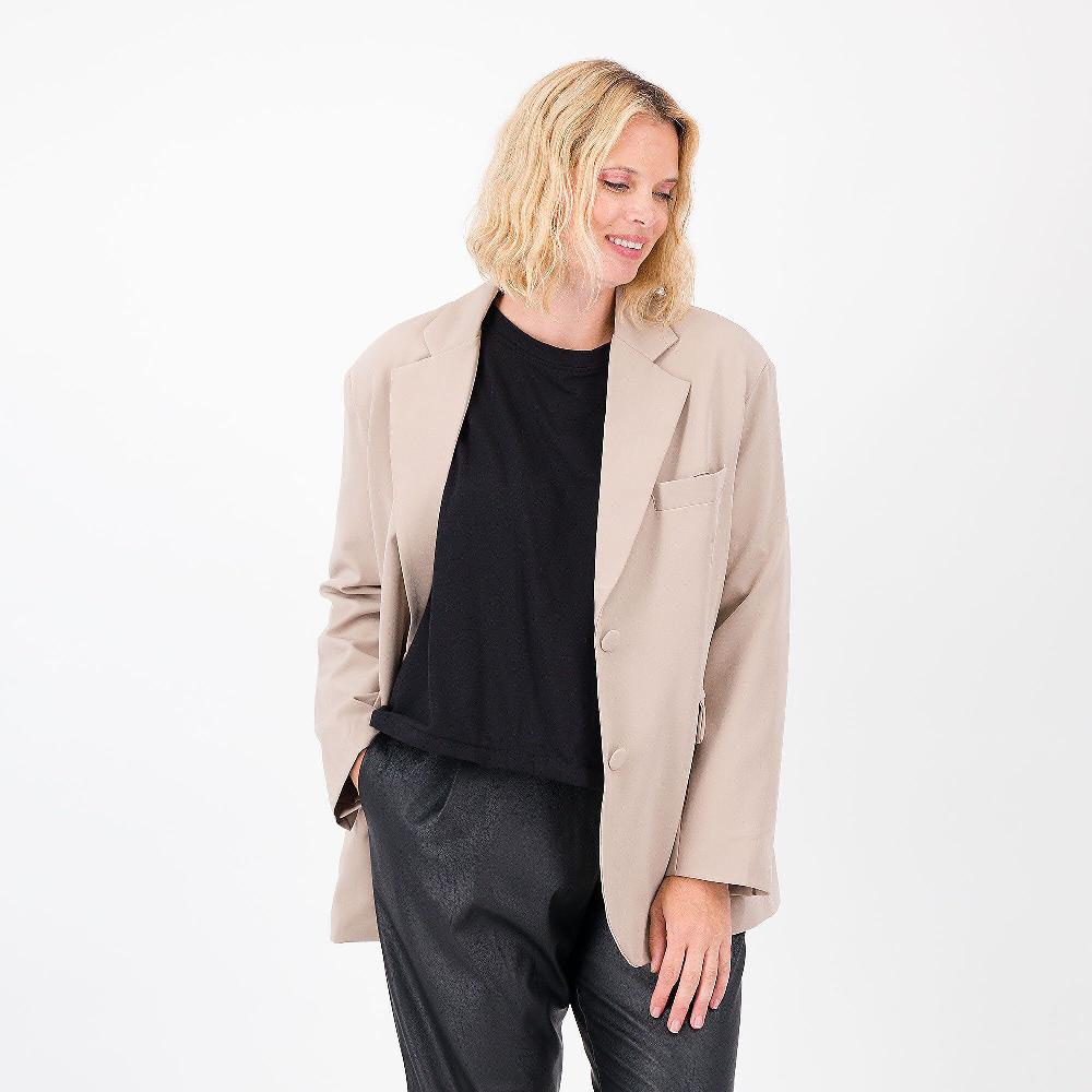 QVC LUCREZIA SCIORTINO Blazer collo rever Tessuto bi-stretch Tasche con patta Made in Italy