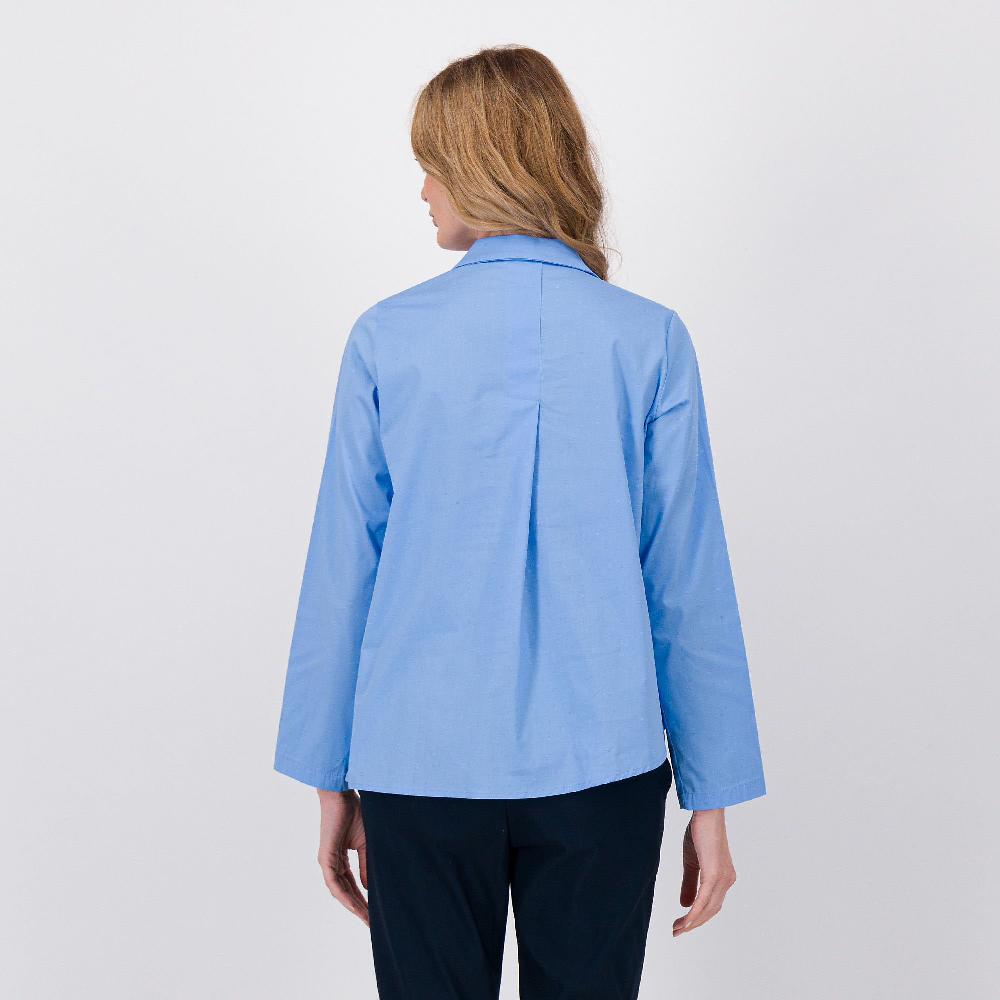 QVC LUCREZIA SCIORTINO Blusa In Popeline Con Collo A Polo E Manica Lunga