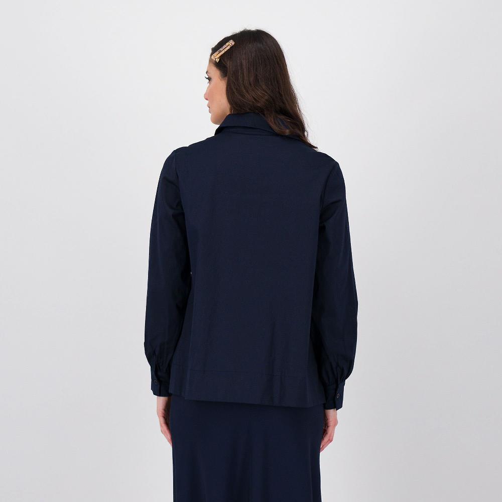 QVC LUCREZIA SCIORTINO Blusa In Popeline Con Scollo A V Dietro Effetto Cannoncino