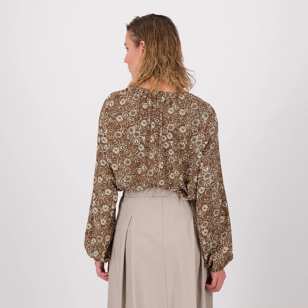 QVC LUCREZIA SCIORTINO Blusa In Popeline Di Viscosa Fantasia