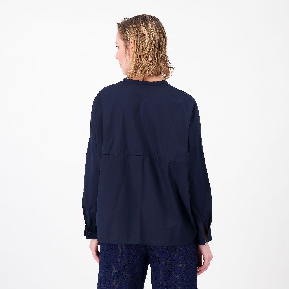 QVC LUCREZIA SCIORTINO Camicia Collo Guru In Popeline Stretch Tagli Ergonomici Made In Italy