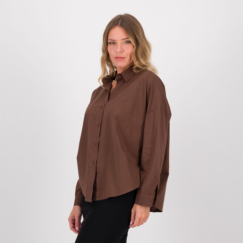 QVC LUCREZIA SCIORTINO Camicia in popeline modello balloon a maniche lunghe