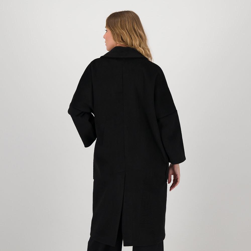 QVC LUCREZIA SCIORTINO Cappotto In Panno Ammagliato Con Rever E Tasche Applicate