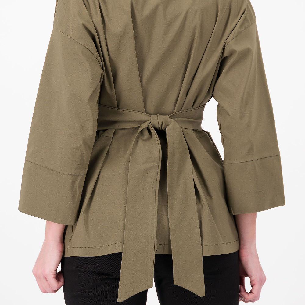 QVC LUCREZIA SCIORTINO Giacca A Kimono In Tessuto Super-stretch Tasche Inserite Made In Italy