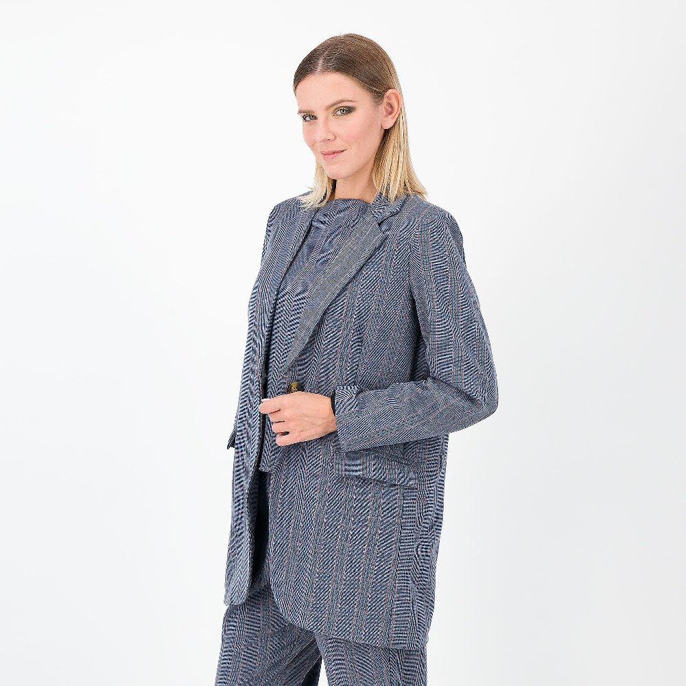 QVC LUCREZIA SCIORTINO Giacca blazer in principe di Galles