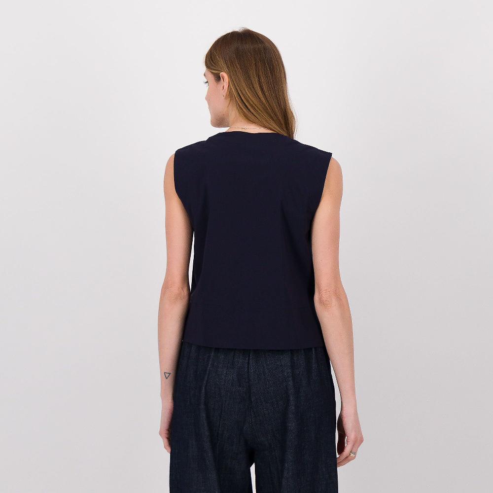 QVC LUCREZIA SCIORTINO Gilet In Tessuto Super-stretch Con Spacchetti