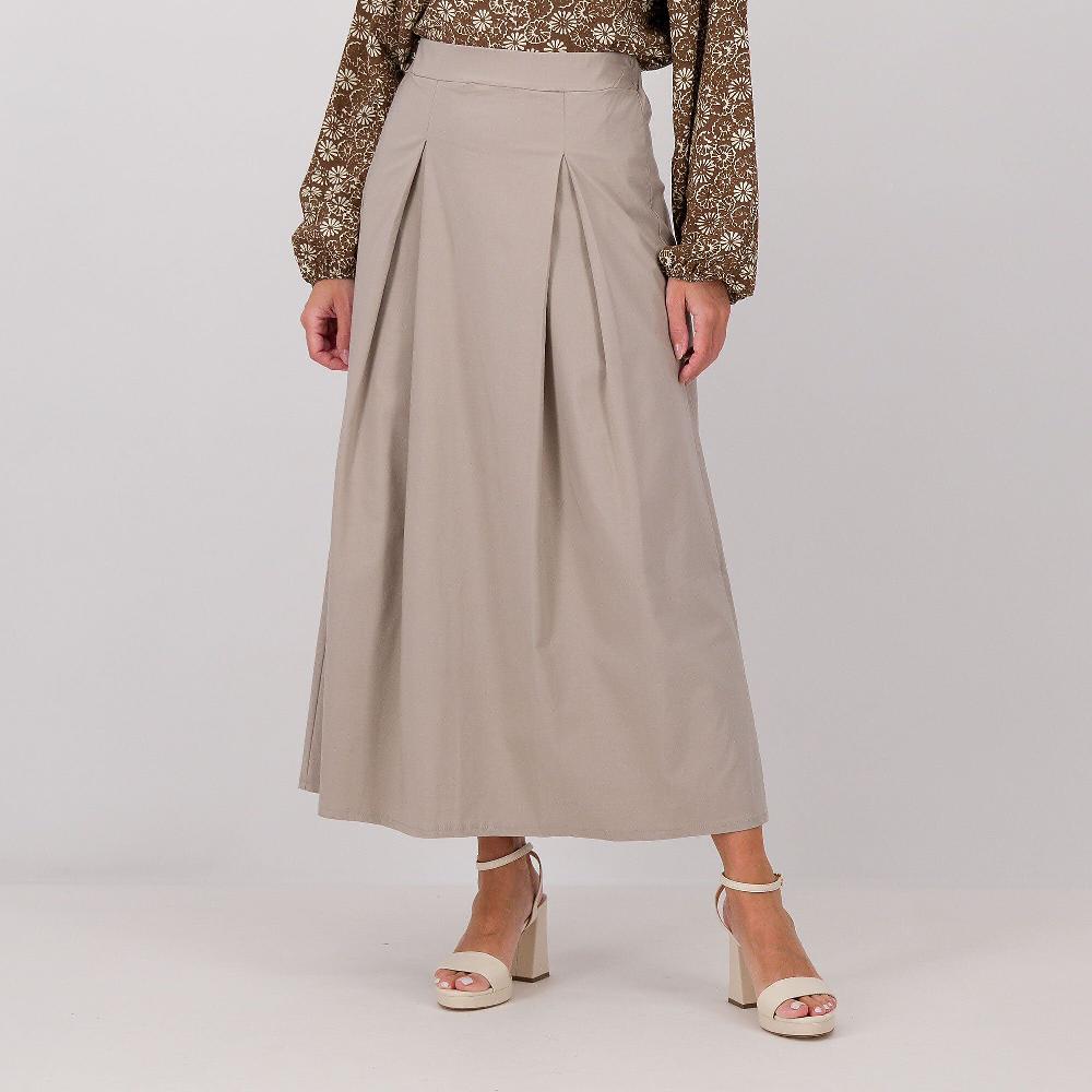 QVC LUCREZIA SCIORTINO Gonna in tessuto super-stretch con pieghe