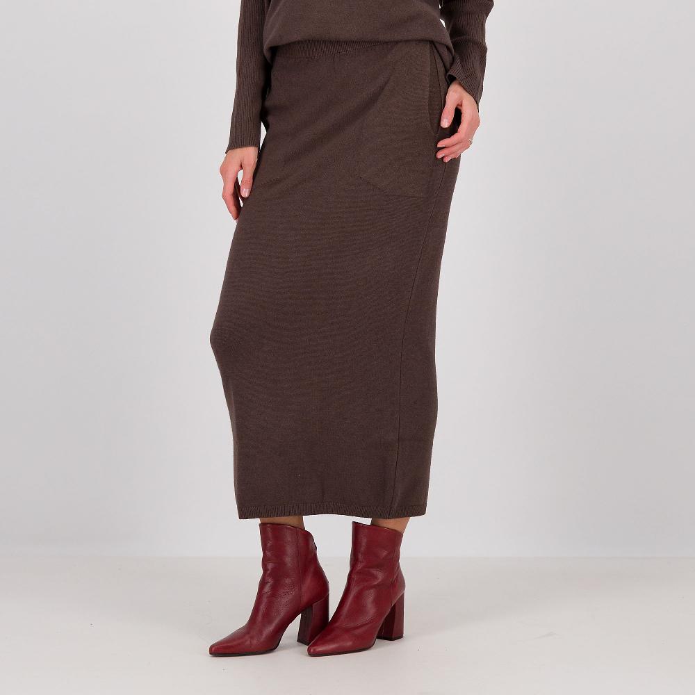 QVC LUCREZIA SCIORTINO Gonna lunga a tubino con elastico in vita