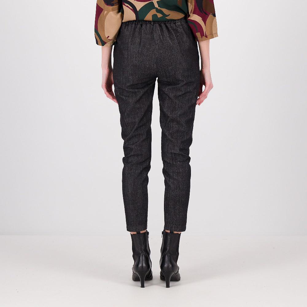 QVC LUCREZIA SCIORTINO Jeans A Carota Con Elastico In Vita Dietro