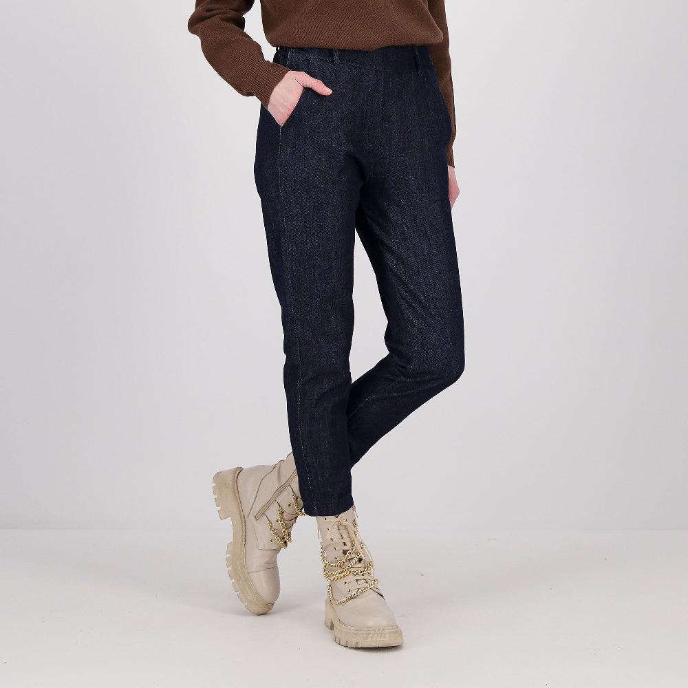 QVC LUCREZIA SCIORTINO Jeans a carota con elastico in vita dietro