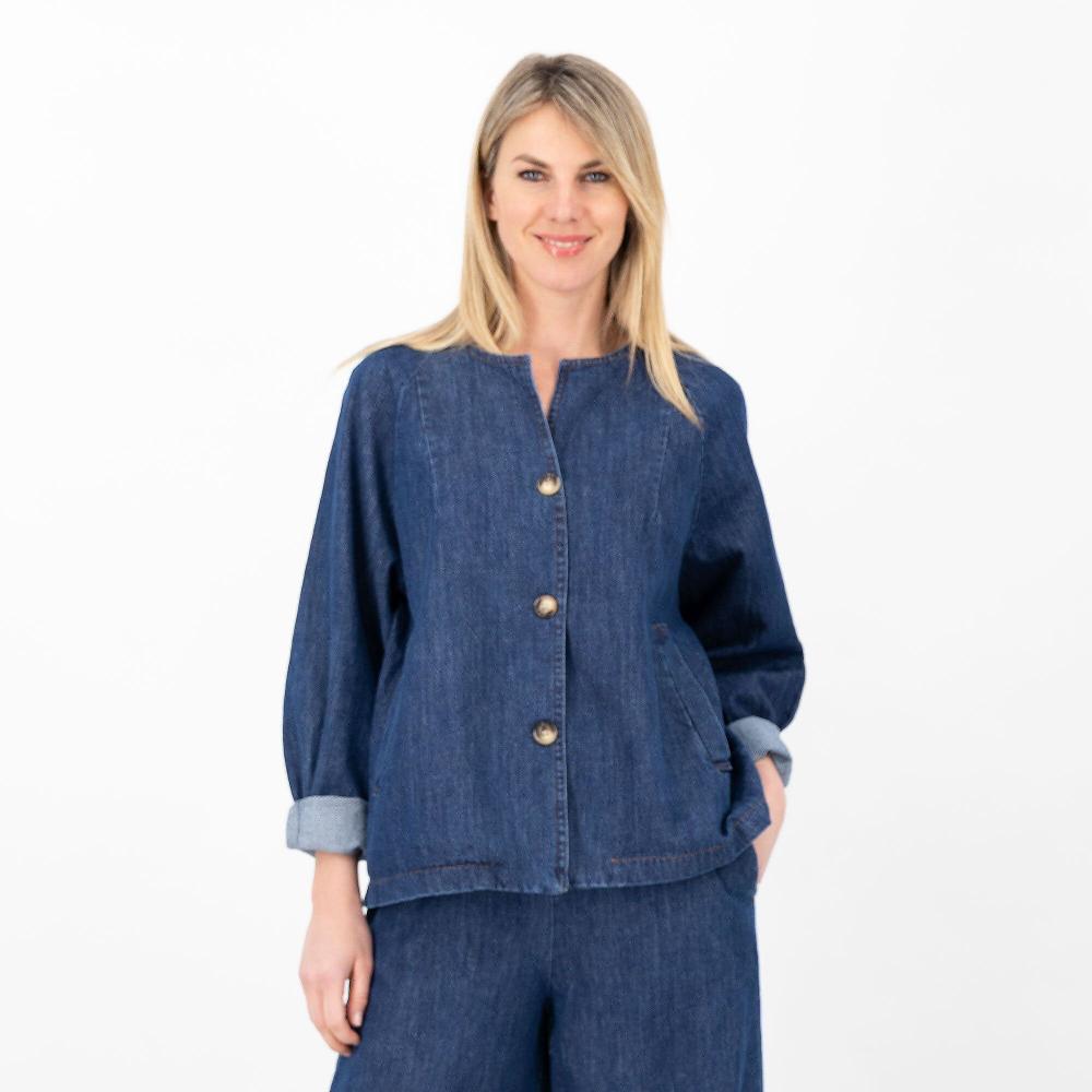 QVC LUCREZIA SCIORTINO Jeans balloon Tasche inserite Taglio impunturato Made in Italy