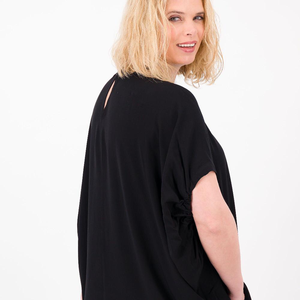 QVC LUCREZIA SCIORTINO Maglia Ampia In Popeline Di Viscosa Manica Con Arriccio Made In Italy