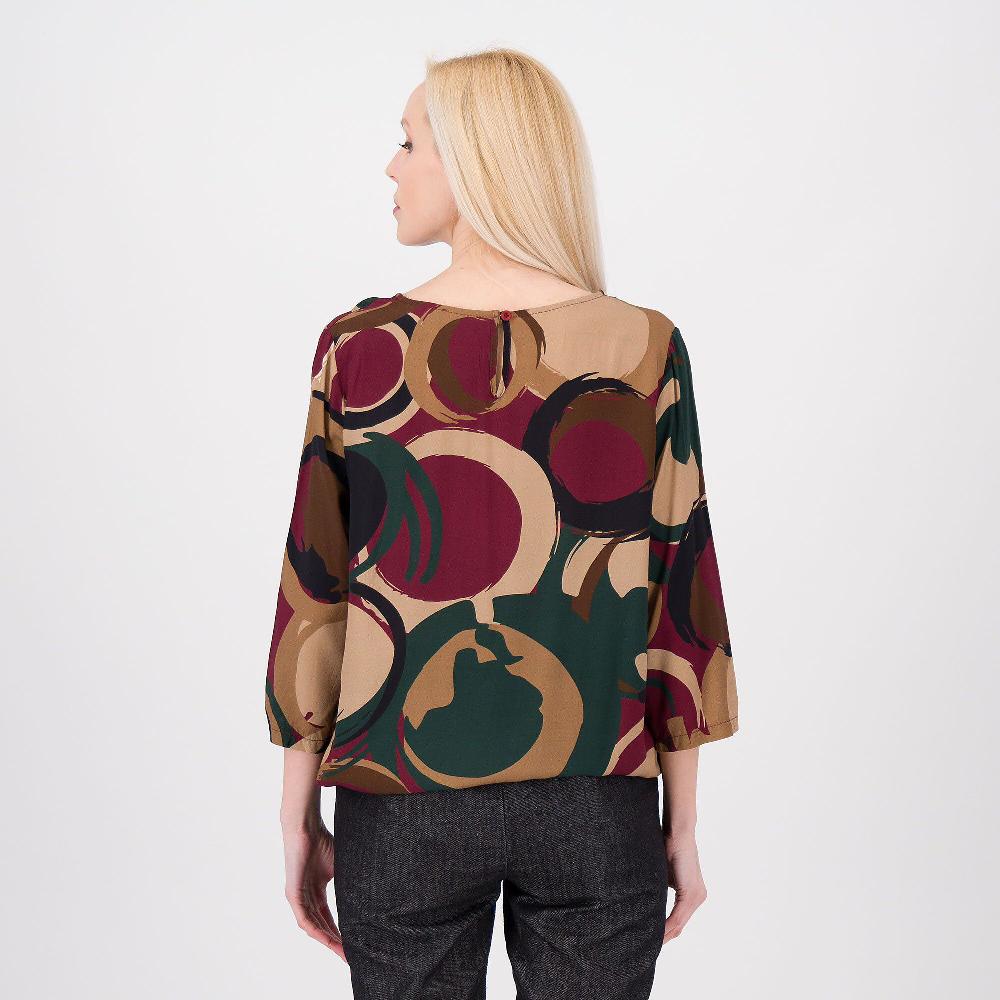 QVC LUCREZIA SCIORTINO Maglia Fantasia In Popeline Di Viscosa