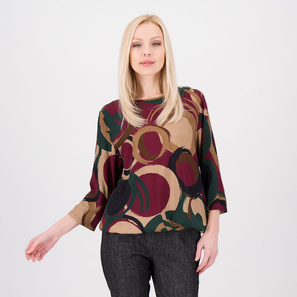 QVC LUCREZIA SCIORTINO Maglia fantasia in popeline di viscosa