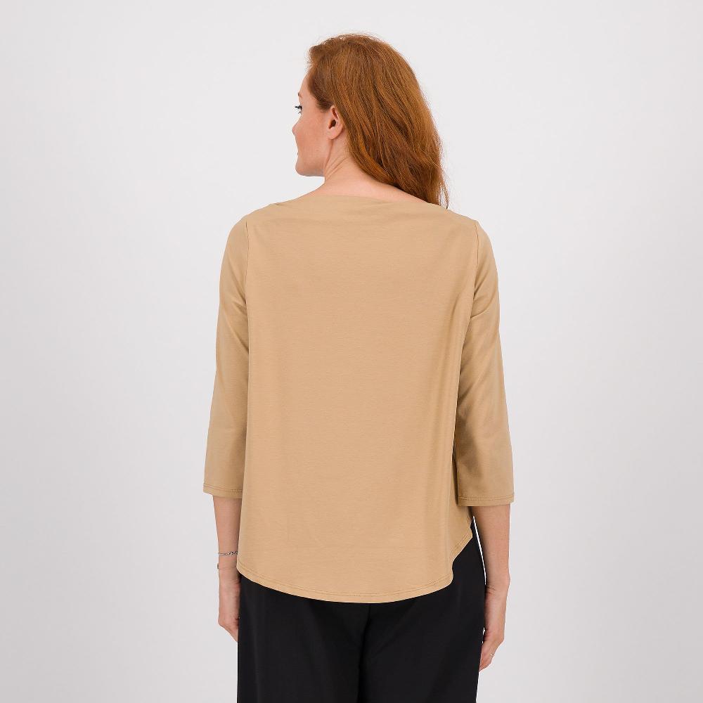 QVC Lucrezia Sciortino Maglia In Jersey Con Scollo A Barca E Maniche 3/4