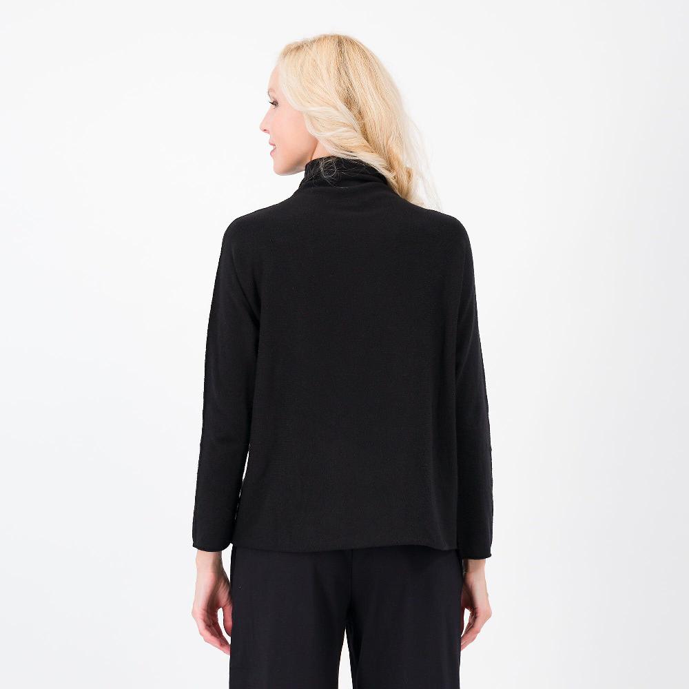 QVC LUCREZIA SCIORTINO Maglia In Misto Viscosa Con Collo Lupetto