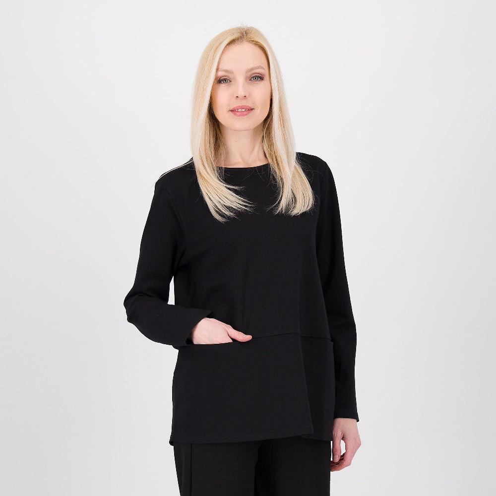 QVC LUCREZIA SCIORTINO Maglia in punto Milano con manica lunga