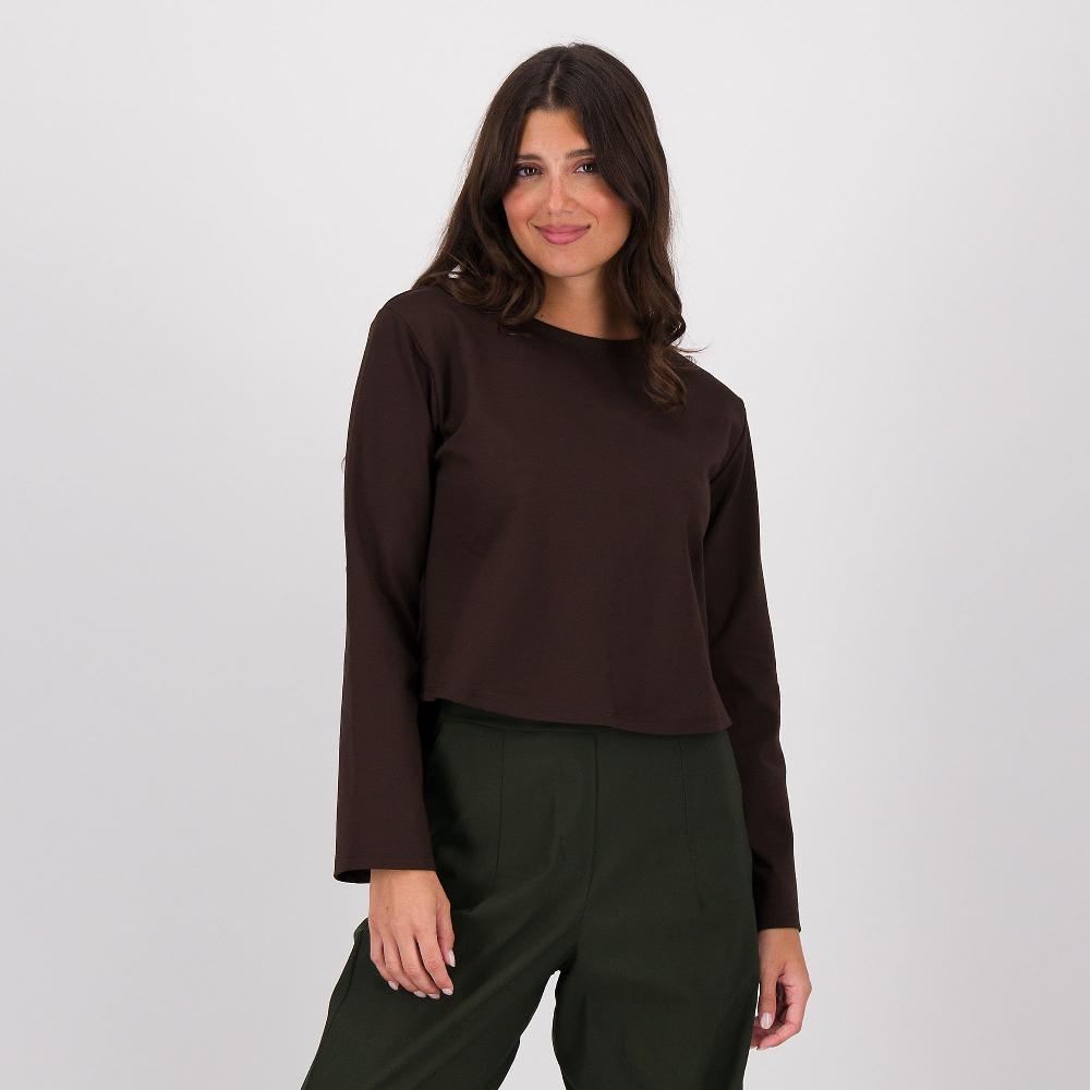 QVC Lucrezia Sciortino Maglia in punto Milano con maniche lunghe