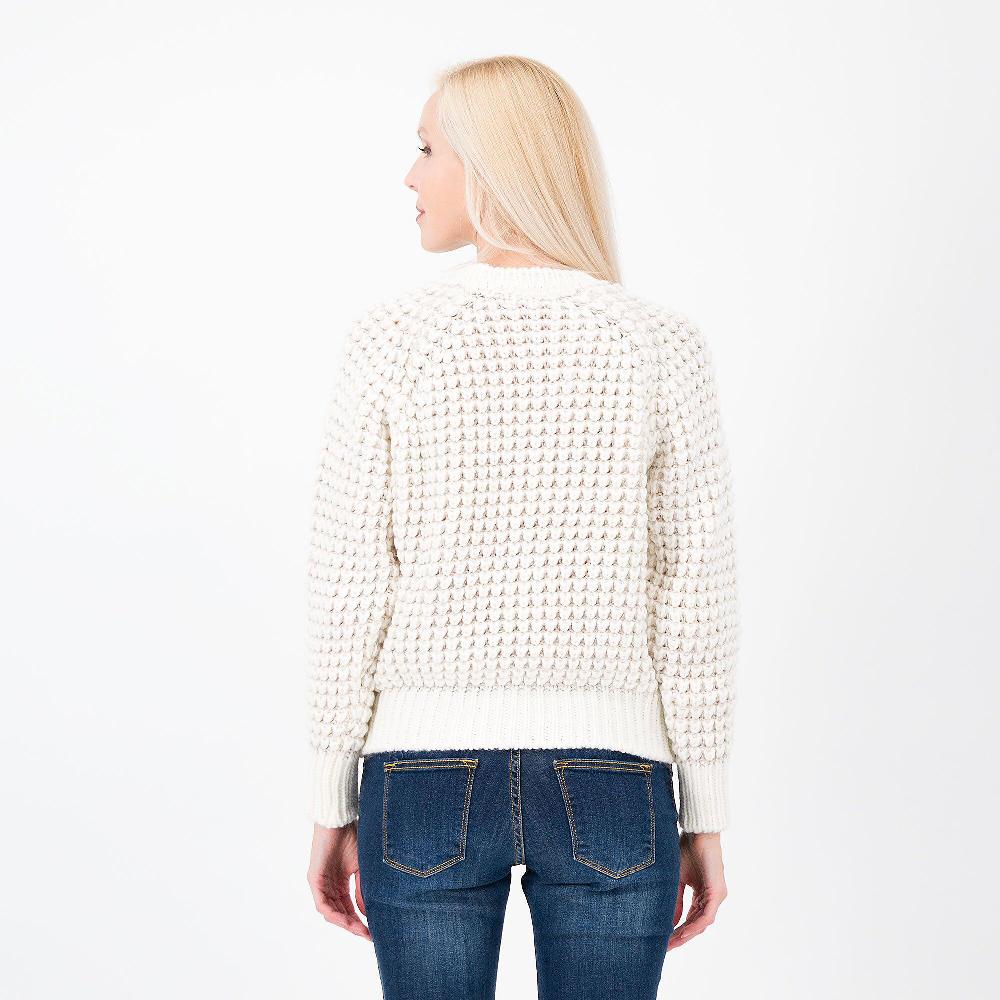 QVC LUCREZIA SCIORTINO Maglia Lavorazione Punto Annodato Con Due Colori