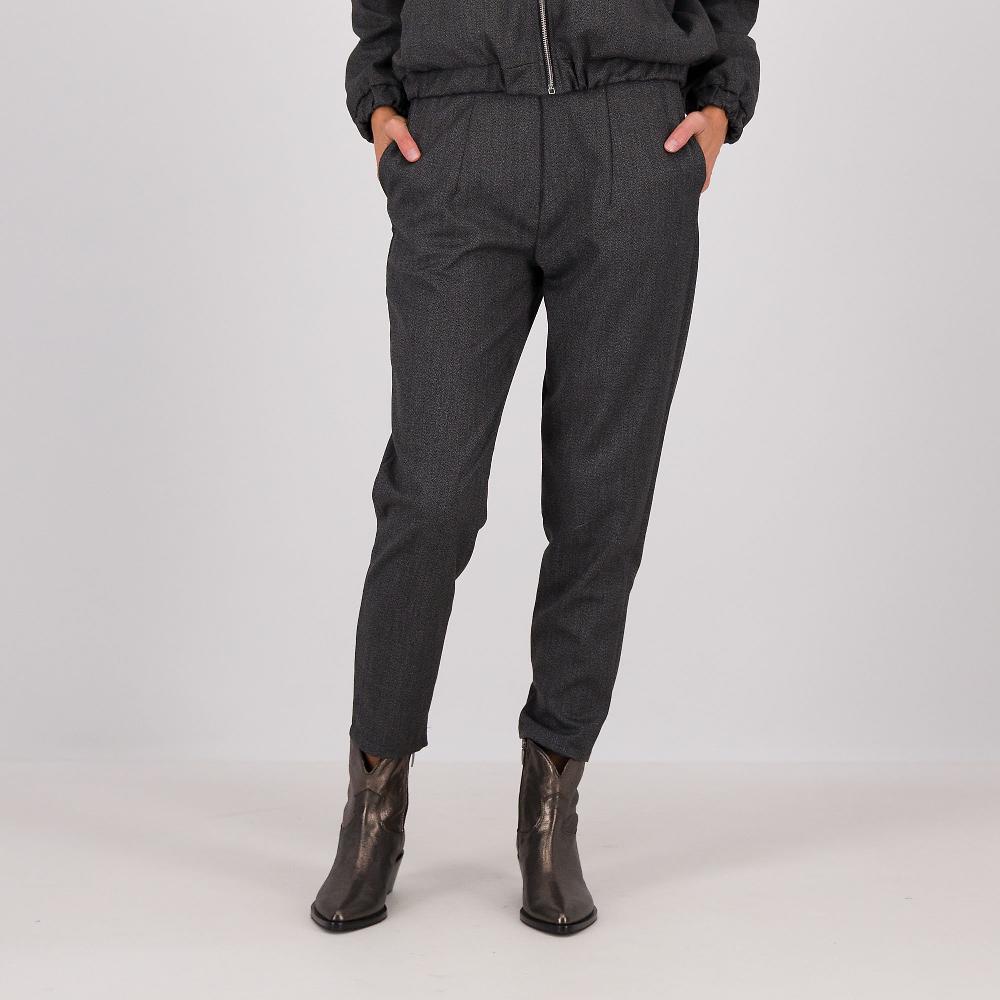 QVC LUCREZIA SCIORTINO Pantaloni a carota in grisaglia spinata con elastico in vita