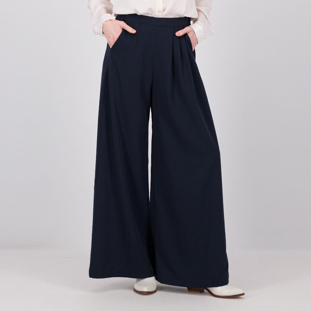 QVC LUCREZIA SCIORTINO Pantaloni ampi con elastico in vita e tasche