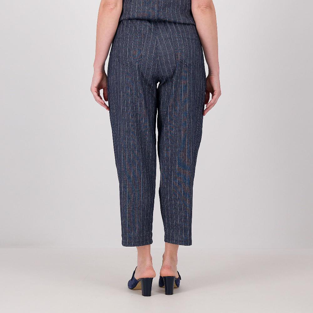 QVC LUCREZIA SCIORTINO Pantaloni Balloon In Tessuto Gessato