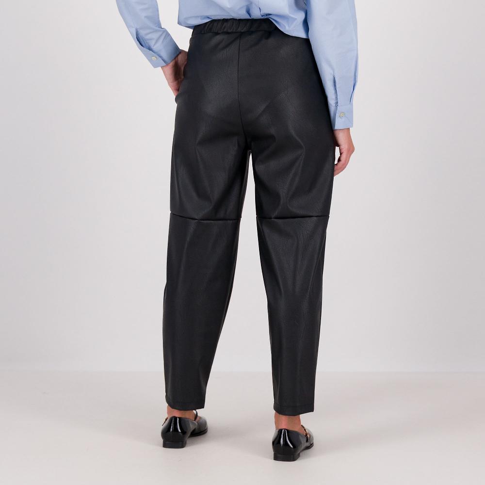 QVC LUCREZIA SCIORTINO Pantaloni Balloon In Tessuto Spalmato Con Elastico In Vita