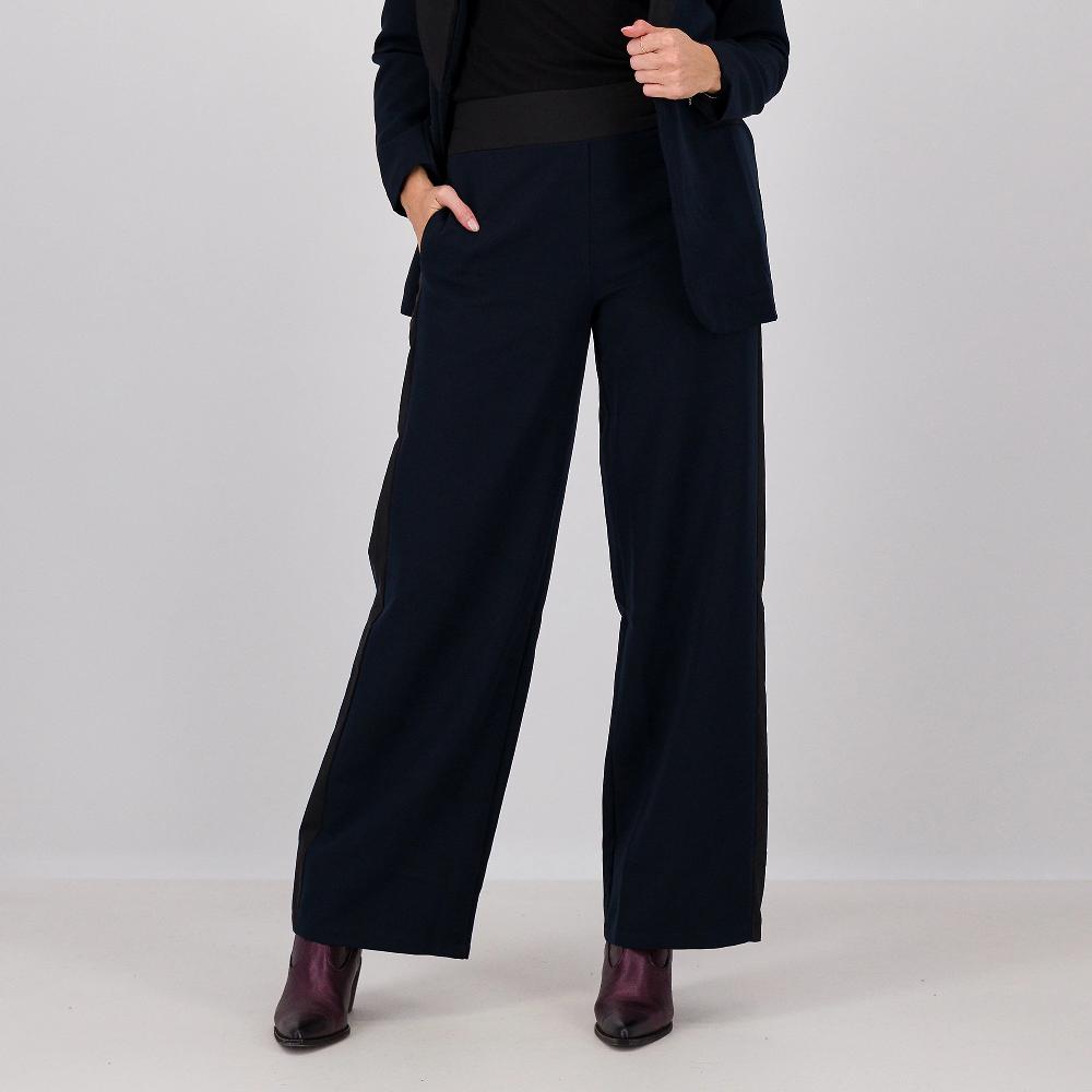 QVC LUCREZIA SCIORTINO Pantaloni linea ampia in tessuto mano lana