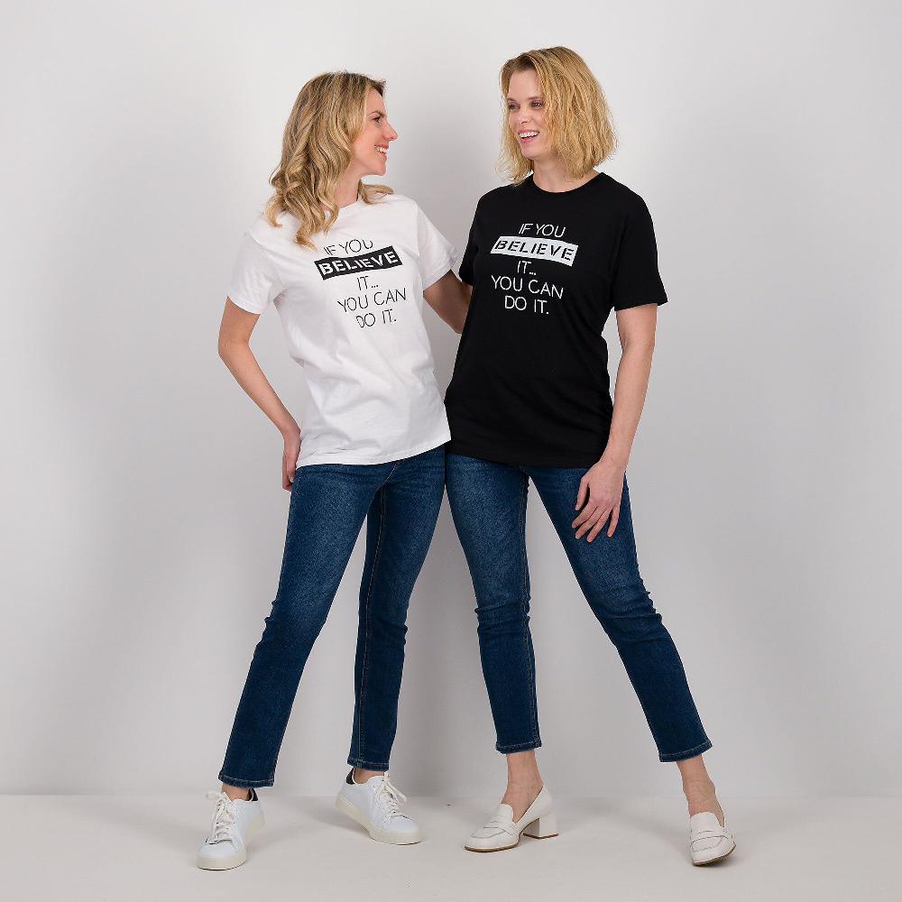 QVC LUCREZIA SCIORTINO T-shirt In Jersey Di Cotone Con Stampa