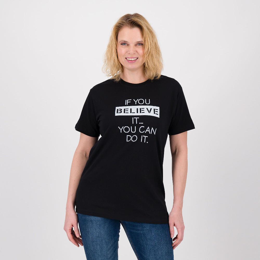 QVC LUCREZIA SCIORTINO T-shirt in jersey di cotone con stampa