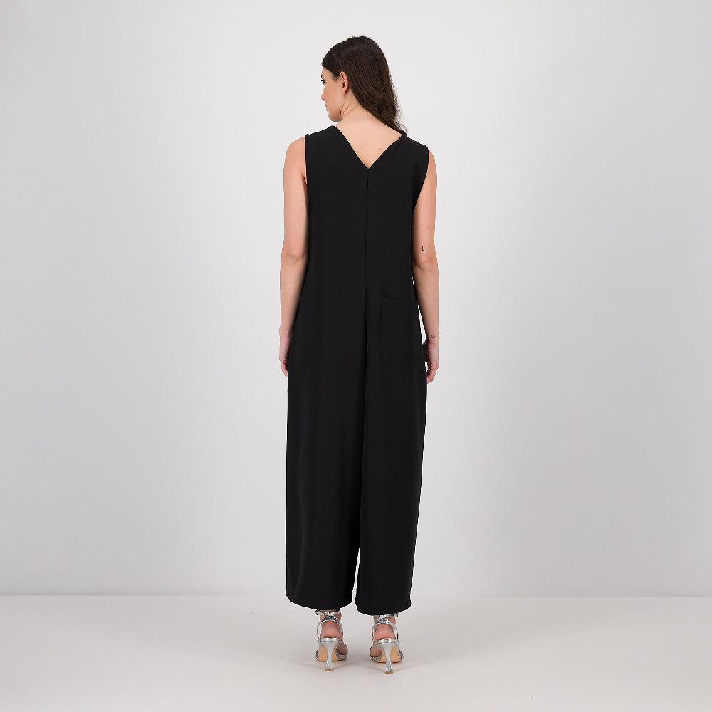 QVC LUCREZIA SCIORTINO Tuta A Salopette In Tessuto Fluido Con Pantalone Palazzo