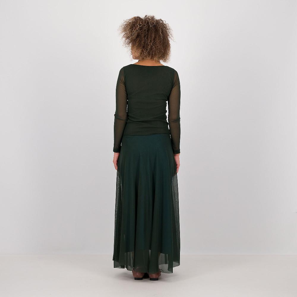 QVC M’ama Abito Lungo In Tulle Doppiato Con Gonna Mezzaruota