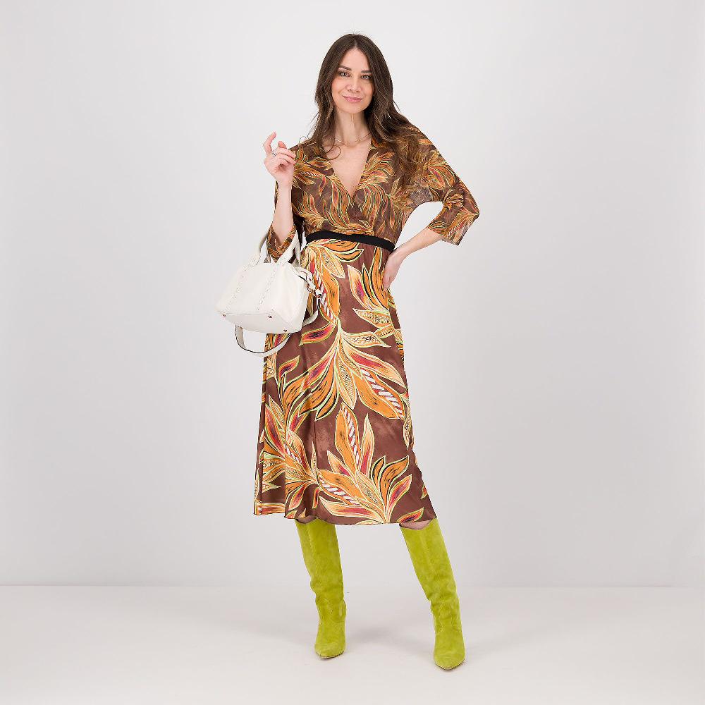 QVC M’ama Abito Midi Fantasia; Gonna In Raso E Top In Tulle