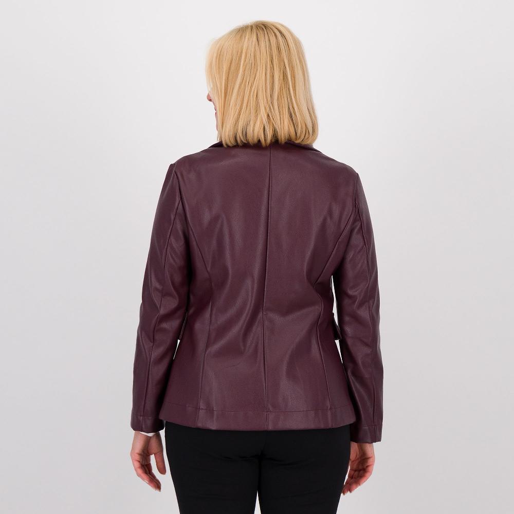 QVC M’ama Blazer In Tessuto Spalmato Con Collo Revers