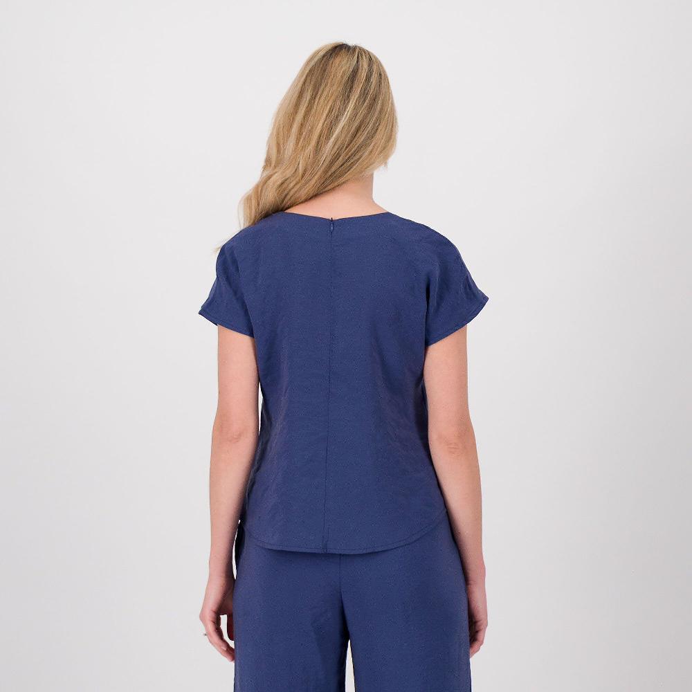 QVC M’ama Blusa Sciancrata In Misto Modal Con Zip Dietro
