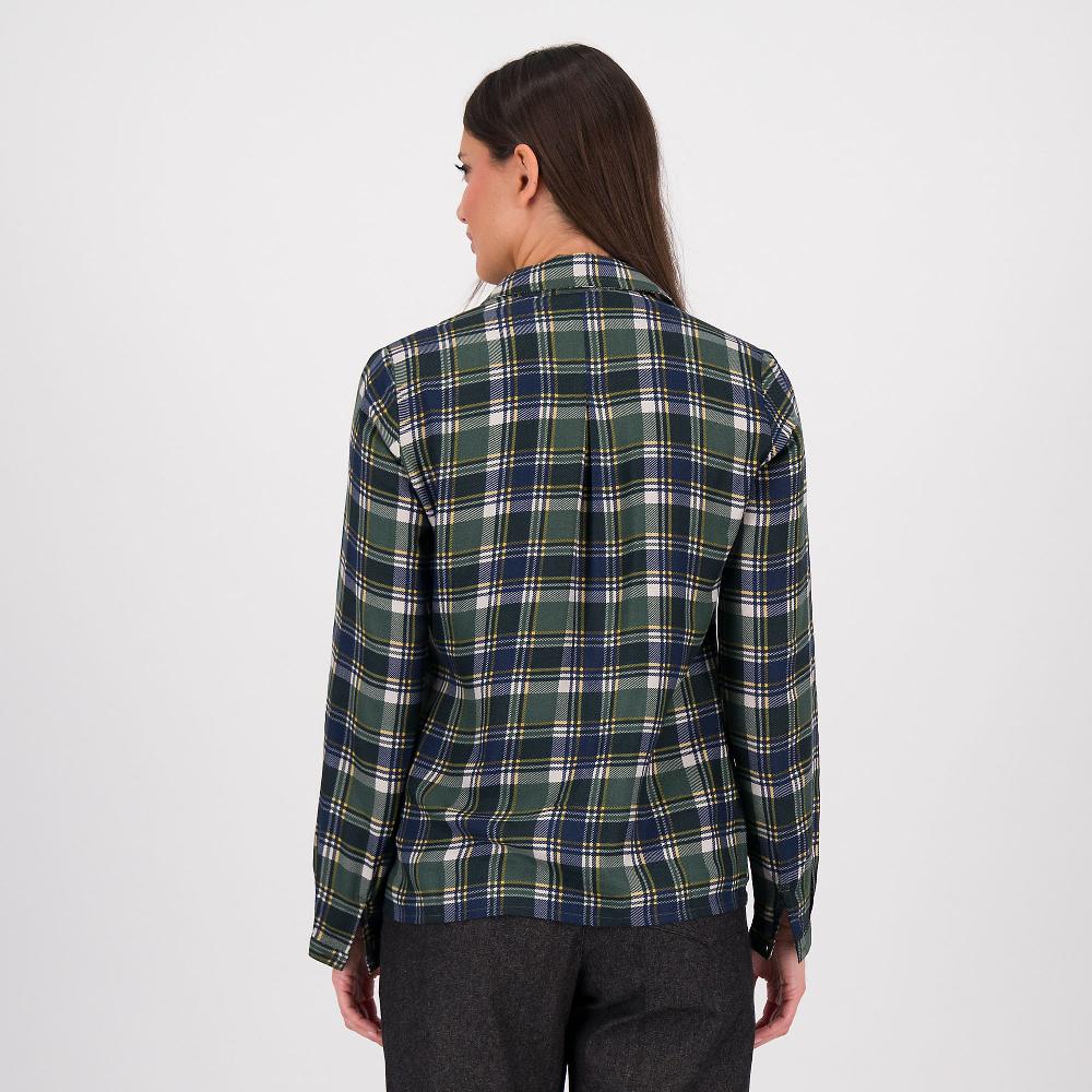 QVC M’ama Camicia Fantasia Scozzese In Twill Di Viscosa