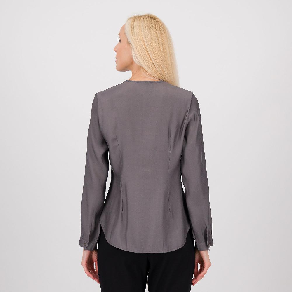 QVC M’ama Camicia Girocollo In Raso Di Viscosa Cangiante