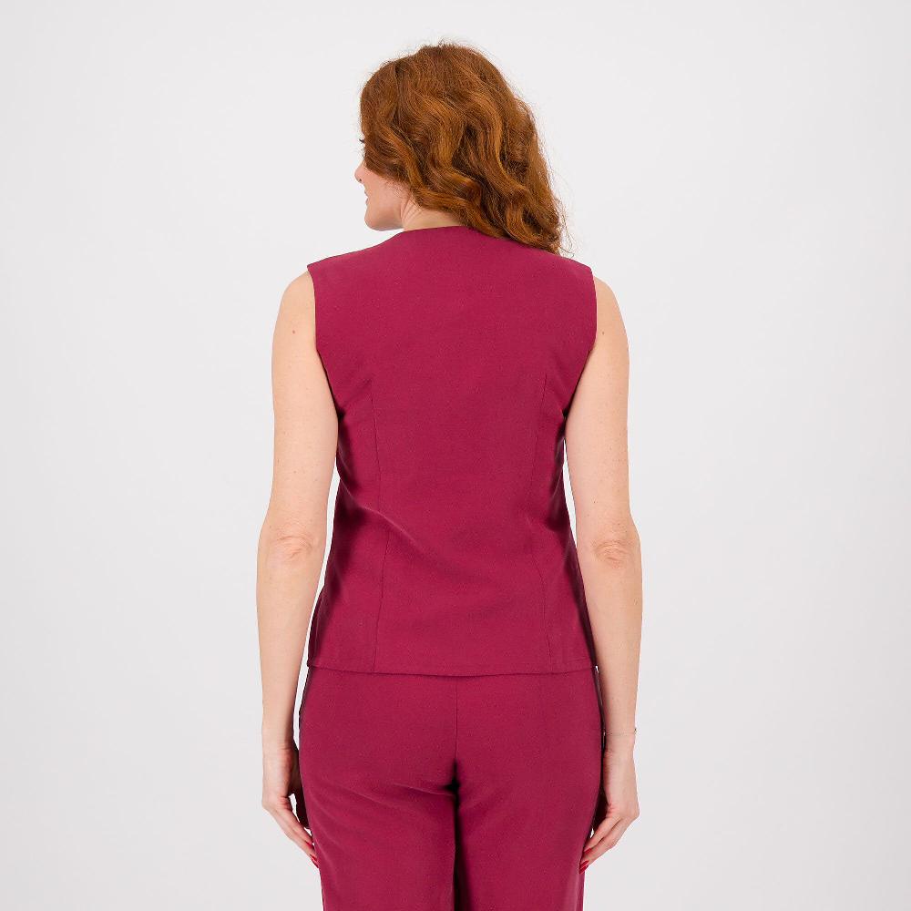 QVC M’ama Gilet Con Scollo A V E Chiusura A 3 Bottoni